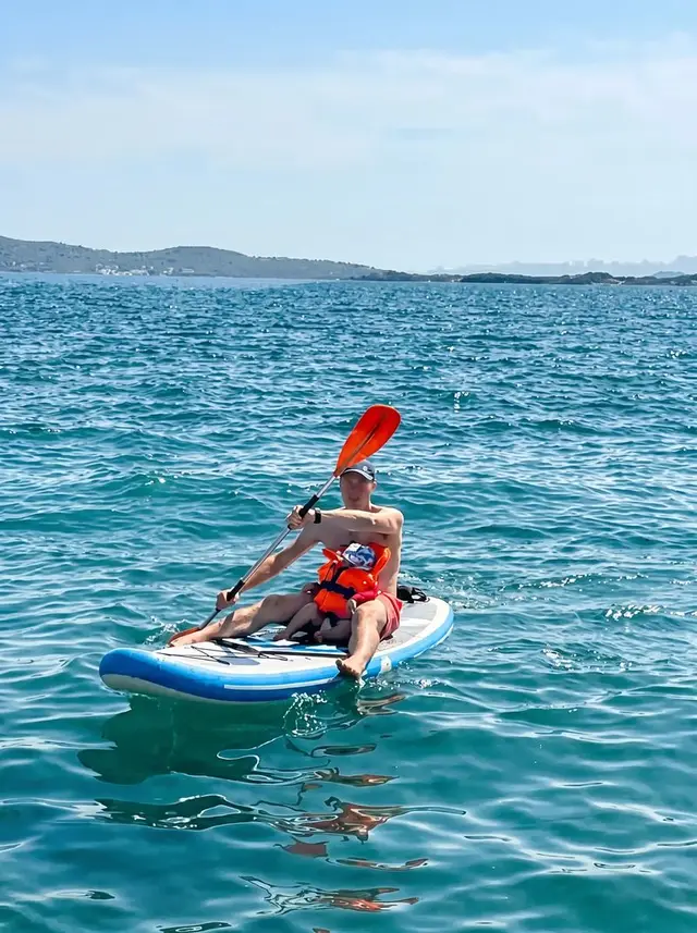 Stand-up-Paddling auf der Adria bei Zadar
